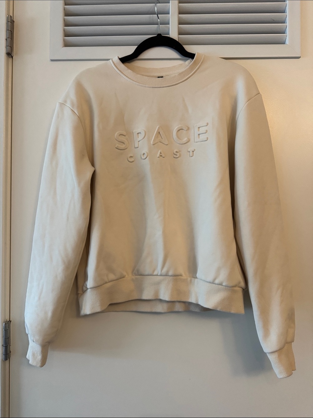 Women's Space Coast Bubble Letter Crewneck Sweatshirt. Size M.